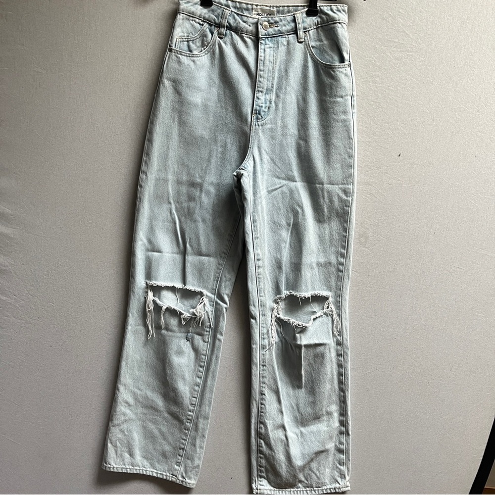 Rolla's Heidi High Rise Loose Straight Leg Jeans Size 27